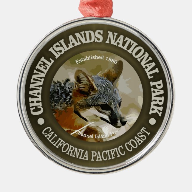 Channel Islands National Park (fox) Metal Ornament (Front)