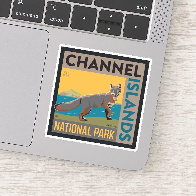 Channel Islands National Park | Fox Sticker (Detail)