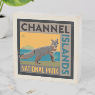 Channel Islands National Park   Fox Wooden Box Sign