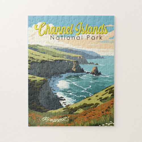 Channel Islands National Park Illustration Travel  Jigsaw Puzzle