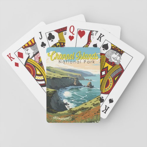 Channel Islands National Park Illustration Travel  Playing Cards