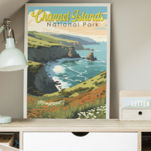Channel Islands National Park Illustration Travel  Poster