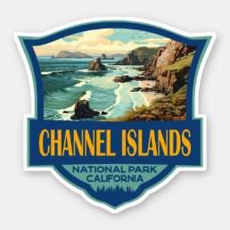 Channel Islands National Park Illustration Travel Sticker