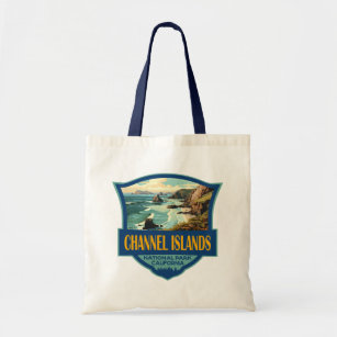 Channel Islands National Park Illustration Travel  Tote Bag