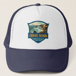 Channel Islands National Park Illustration Travel  Trucker Hat