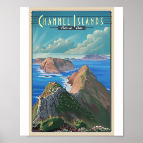 Channel Islands National Park Litho Artwork Poster