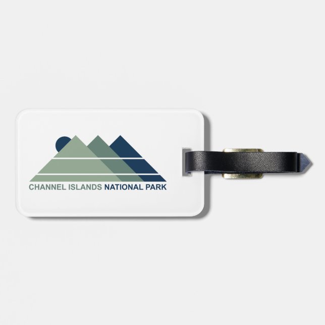 Channel Islands National Park Mountain Sun Luggage Tag (Back Horizontal)