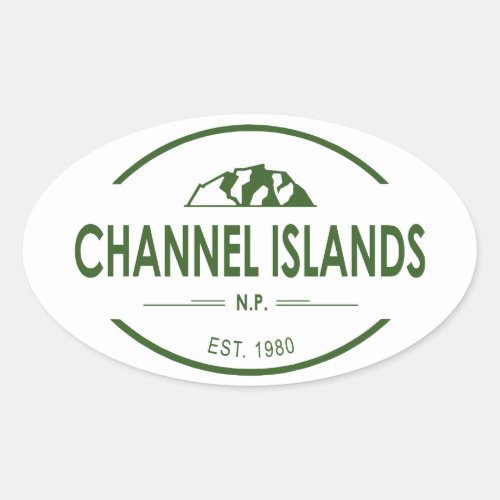 Channel Islands National Park Oval Sticker