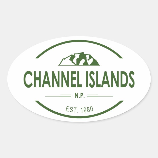 Channel Islands National Park Oval Sticker (Front)