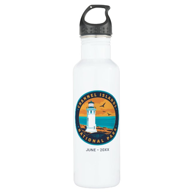 Channel Islands National Park Stainless Steel Water Bottle (Front)