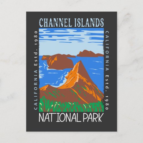 Channel Islands National Park Vintage Distressed Postcard