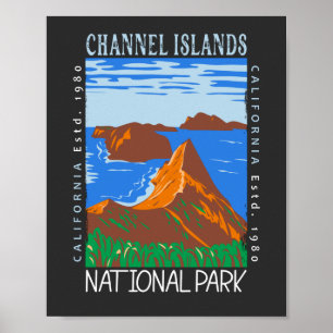 Channel Islands National Park Vintage Distressed Poster
