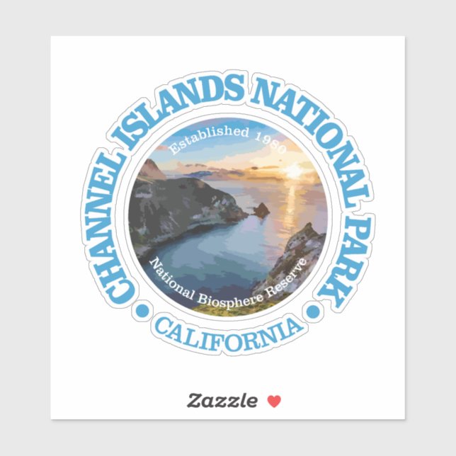 Channel Islands NP (rd)2 Sticker (Sheet)