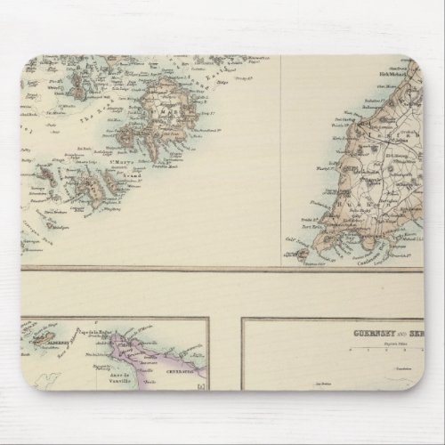 Channel Islands Scilly Islands and Isle of Man Mouse Pad