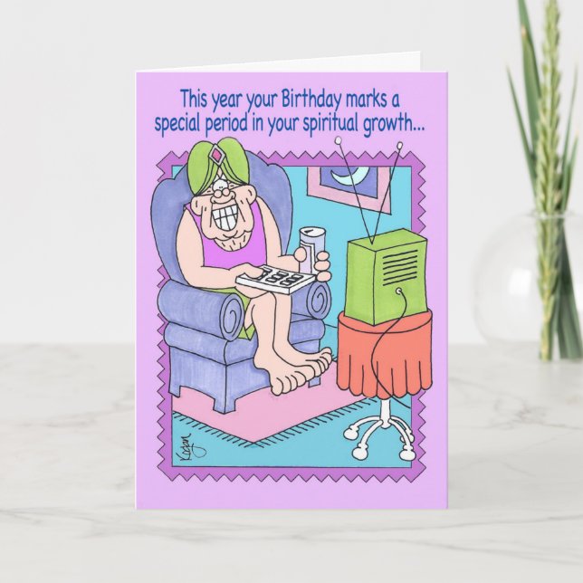 CHANNEL SURFING Birthday Card (Front)