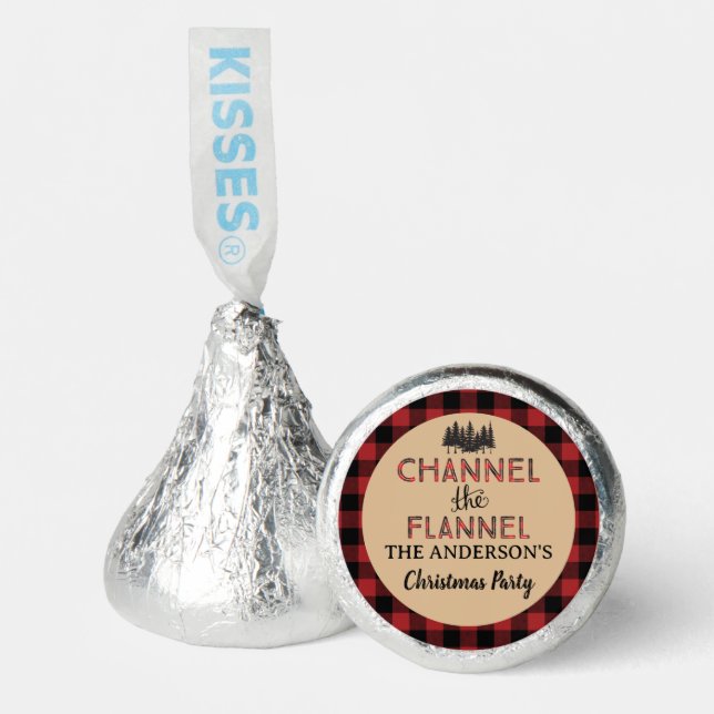 Channel The Flannel Christmas Party Favors (Front)