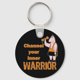 Channel Your Inner Warrior Keychain