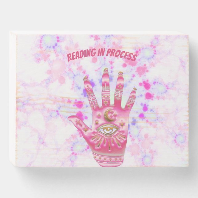 Channeling Positivity  Wooden Box Sign (Front Horizontal)