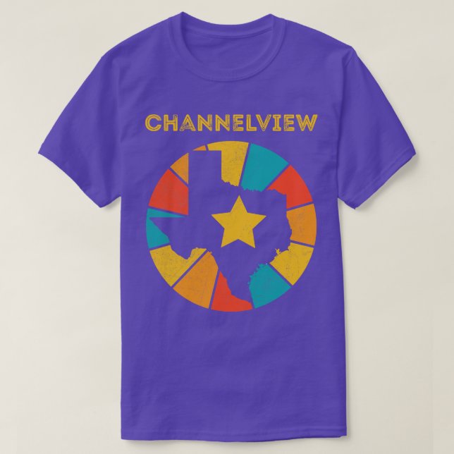 Channelview Texas Vintage Distressed Souvenir 1 T-Shirt (Design Front)