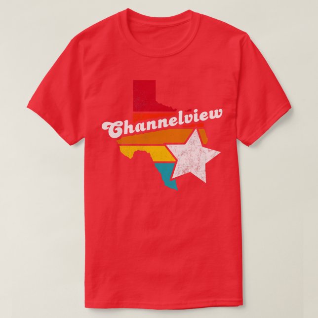 Channelview Texas Vintage Distressed Souvenir 2 T-Shirt (Design Front)
