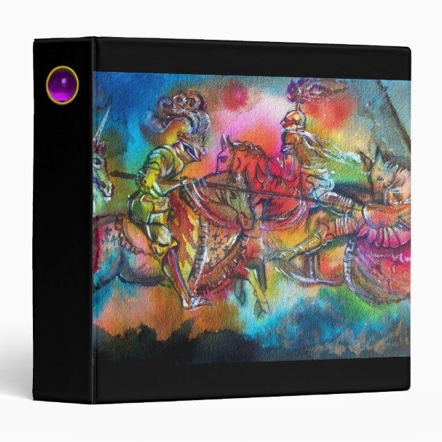 CHANSON DE ROLAND/ COMBAT OF KNIGHTS IN TOURNAMENT BINDER (Front/Spine)