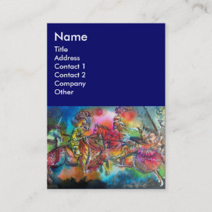 CHANSON DE ROLAND/ COMBAT OF KNIGHTS IN TOURNAMENT BUSINESS CARD