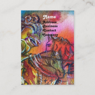 CHANSON DE ROLAND/ COMBAT OF KNIGHTS IN TOURNAMENT BUSINESS CARD