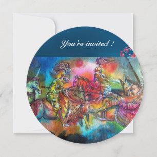 CHANSON DE ROLAND/ COMBAT OF KNIGHTS IN TOURNAMENT INVITATION