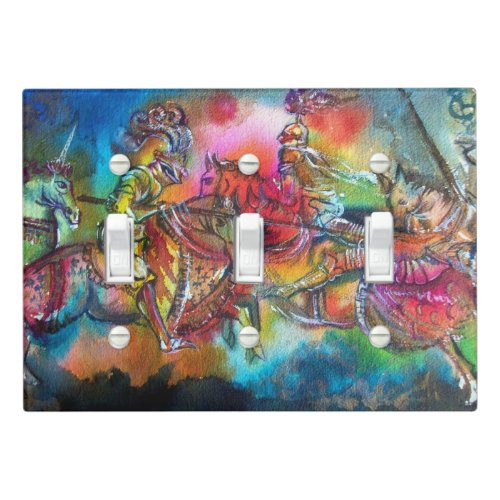 CHANSON DE ROLAND COMBAT OF KNIGHTS IN TOURNAMENT LIGHT SWITCH COVER