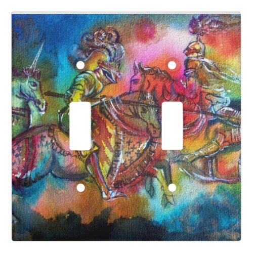CHANSON DE ROLAND COMBAT OF KNIGHTS IN TOURNAMENT LIGHT SWITCH COVER