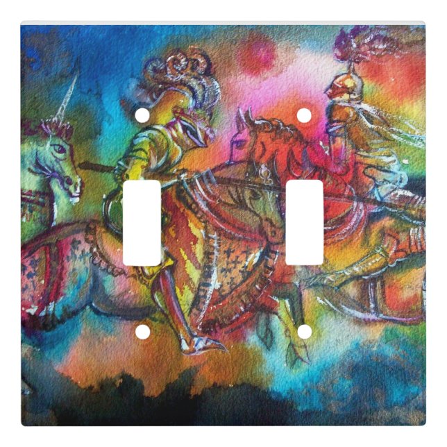 CHANSON DE ROLAND/ COMBAT OF KNIGHTS IN TOURNAMENT LIGHT SWITCH COVER (Front)