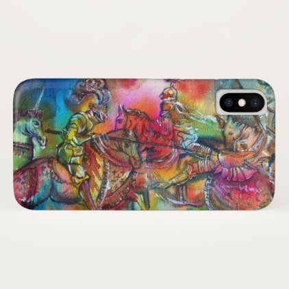 CHANSON DE ROLAND/ COMBAT OF KNIGHTS IN TOURNMENT iPhone X CASE