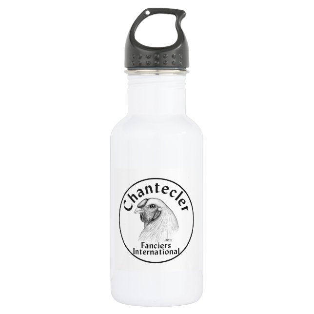 Chantecler Fanciers Logo Stainless Steel Water Bottle (Front)