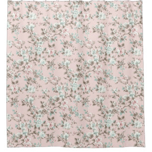 Chantelle Pink Vintage Rose Shower Curtain