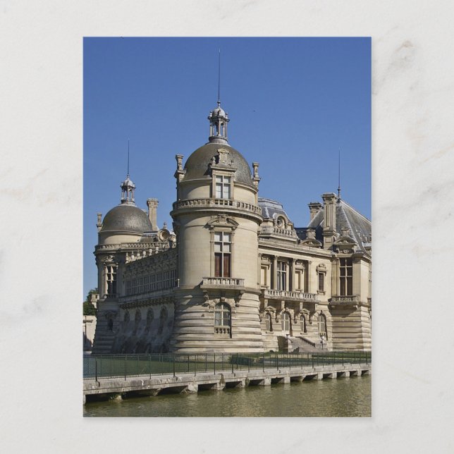 Chantilly castle, Oise France Postcard (Front)