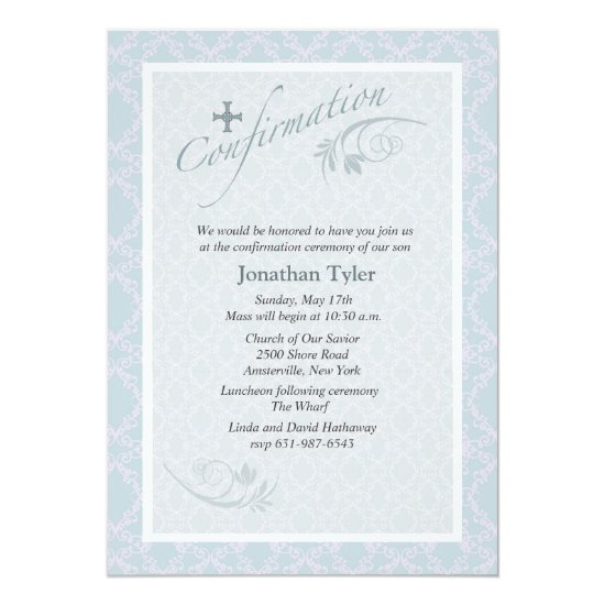 Chantilly Religious Confirmation Invitation