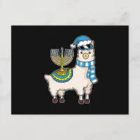 Happy Hanukkah Llamakkah Llama Menorah Alpaca Jewish Holiday Zip