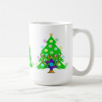 Chanukah And Christmas Coffee Mug by bonfirechristmas at Zazzle