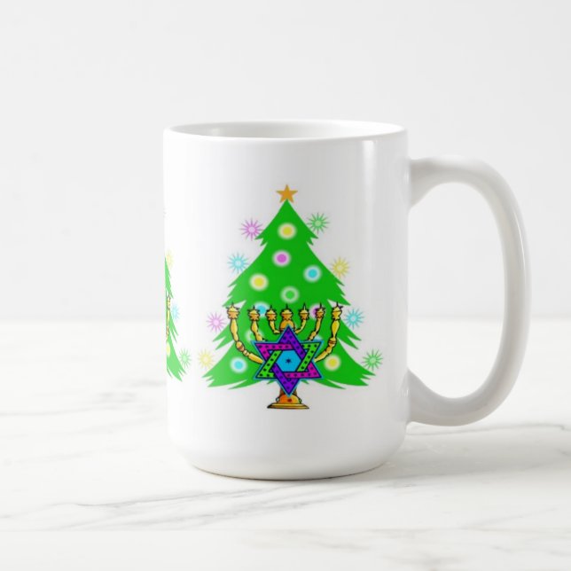 Chanukah and Christmas Coffee Mug (Right)