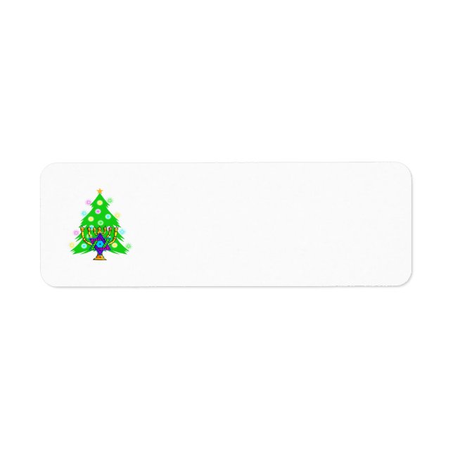 Chanukah and Christmas Together Label (Front)