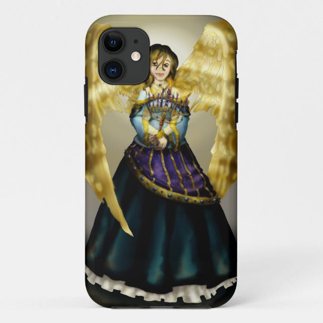 Chanukah Angel Case-Mate iPhone Case (Back)