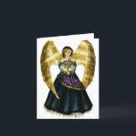 Chanukah Angel Holiday Card<br><div class="desc">Original artwork by Thedustyphoenix. http://www.thedustyphoenix.com</div>