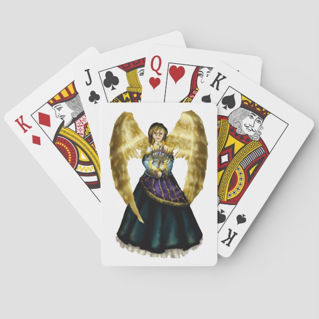 Chanukah Angel Poker Cards (Back)