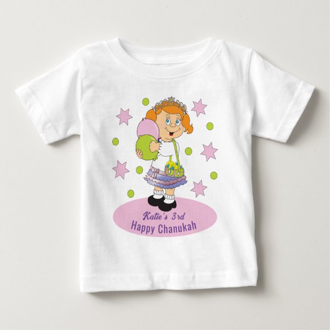 Chanukah Baby Fine Jersey Dress Up T-Shirt (Front)