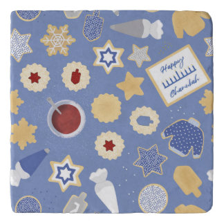 Chanukah cookie party trivet