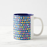 chanukah dots Two-Tone coffee mug<br><div class="desc">great gift!</div>