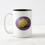 Chanukah Dreidel Mug<br><div class="desc">Golden Dreidel on Mug</div>