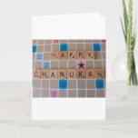 Chanukah Game Holiday Card<br><div class="desc">(multiple products selected)the words Happy chanukah are spelled out in game letters against the game board.</div>