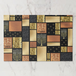Chanukah Golden Montage Paper Placemat
