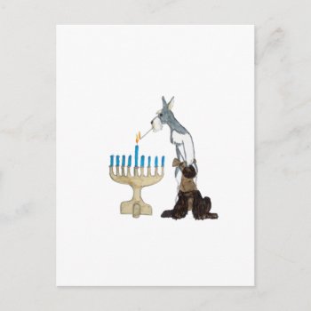 Chanukah ( Hanukkah ) Card by SocialSchnauzer at Zazzle